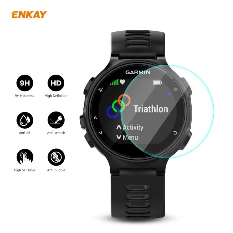 2 PCS ENKAY Hat-Prince 0.2mm 9H 2.15D Curved Edge Tempered Glass Screen Protector  Watch Film-Reluova