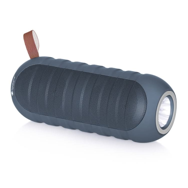 NewRixing NR3025L Portable Stereo Wireless Bluetooth Speaker with LED Flashlight & TF Card Slot & FM, Built-in Microphone