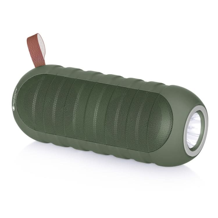 NewRixing NR3025L Portable Stereo Wireless Bluetooth Speaker with LED Flashlight & TF Card Slot & FM, Built-in Microphone