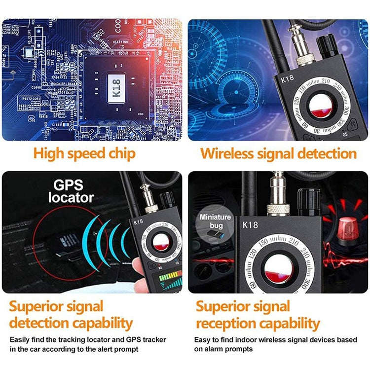 ZS-k18 GPS Tracking GSM Listening Device Finder Wireless Camera Detector