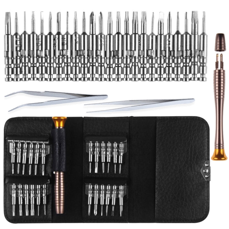 Magnetic suction 27 in 1 portable wallet type screw driver set mobile phone tablet maintenance tool My Store