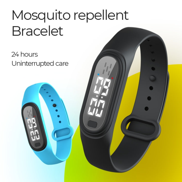 Q2 Outdoor Ultrasonic Electronic Mosquito Repellent Bracelet, Support Three-gear Mode & Time Display My Store