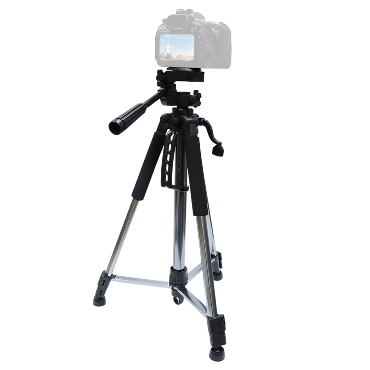 L-1200 Camera Tripod Live Broadcast Bracket For Mobile Phones, Cameras, Projectors 55-148CM Universal Adjustable Tripod (Silver) My Store