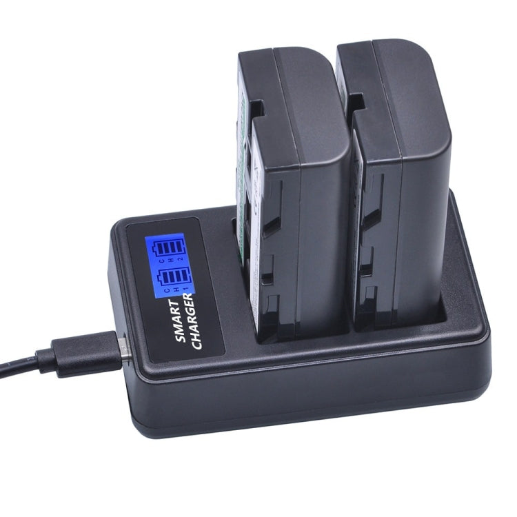 Lntelligent LCD Display USB Dual-charge Charger for For Sony NP-FM500H / NP-FM50 / NP-F550 My Store