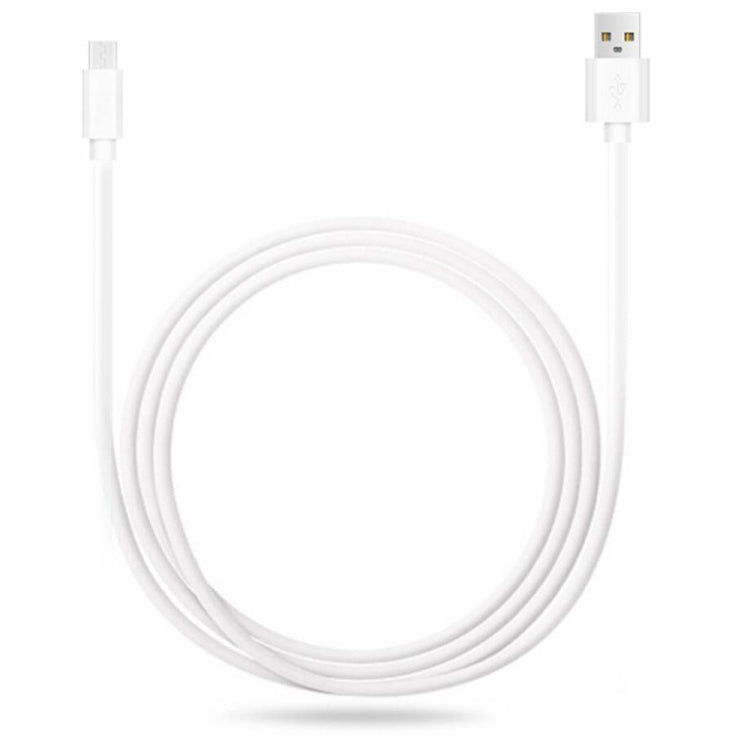 2.4A USB Male to Micro USB Male Interface Charge Cable, Length: 1m(White)-Reluova