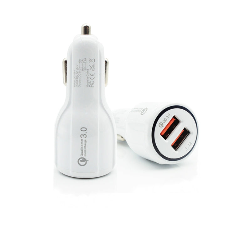 Qc3.0 Dual USB Car Charger + Micro USB Fast Charging Cable Car Charging Kit ÎҵÄÉ̵ê