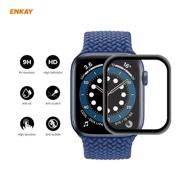 ENKAY Hat-Prince 0.2mm 9H Surface Hardness 3D Explosion-proof Aluminum Alloy Edge Full Screen Tempered Glass Screen Film