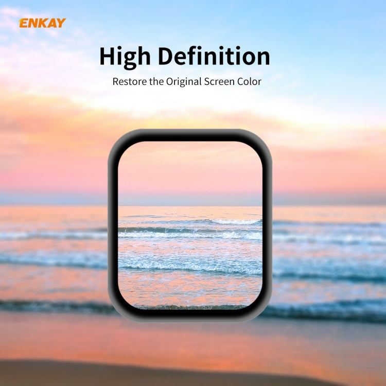 ENKAY Hat-Prince 0.2mm 9H Surface Hardness 3D Explosion-proof Aluminum Alloy Edge Full Screen Tempered Glass Screen Film