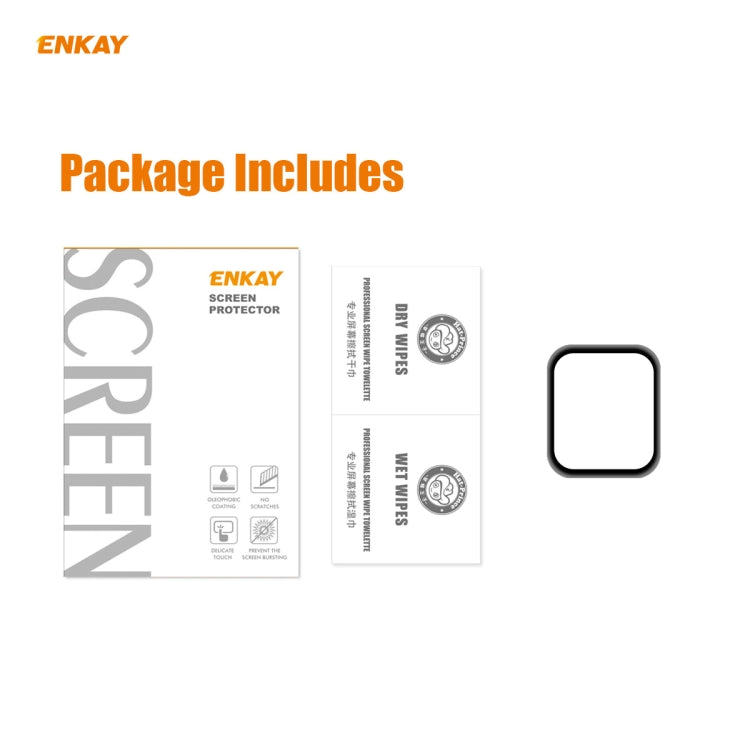 ENKAY Hat-Prince 0.2mm 9H Surface Hardness 3D Explosion-proof Aluminum Alloy Edge Full Screen Tempered Glass Screen Film