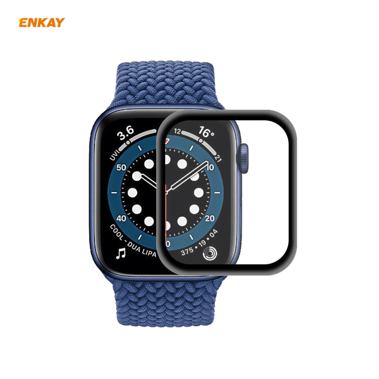 For Apple Watch Series 6/5/4/SE 40mm ENKAY Hat-Prince 3D Full Screen PET Curved Hot Bending HD Screen Protector Film