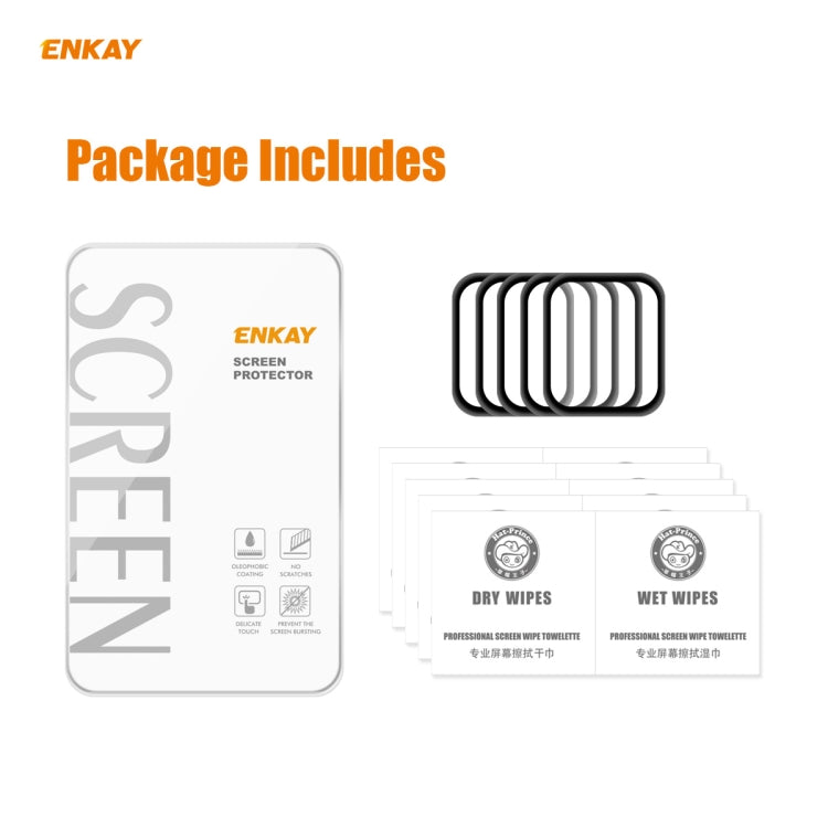 5 PCS ENKAY Hat-Prince 3D Full Screen Soft PC Edge + PMMA HD Screen Protector Film-Reluova