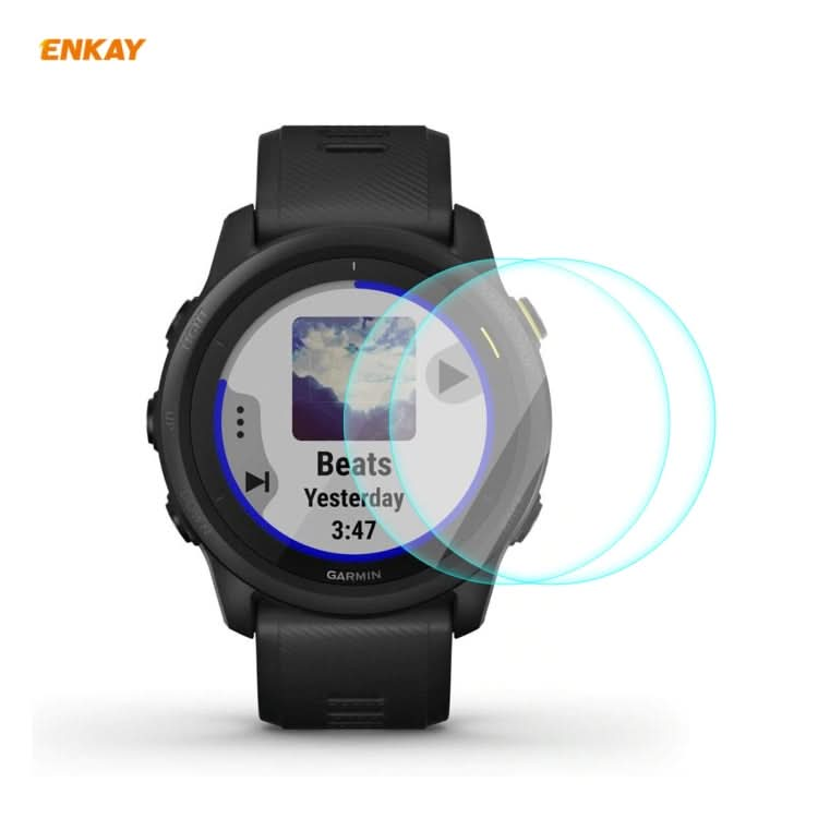 For Garmin Forerunner 745 ENKAY Hat-Prince 0.2mm 9H 2.15D Curved Edge Tempered Glass Film