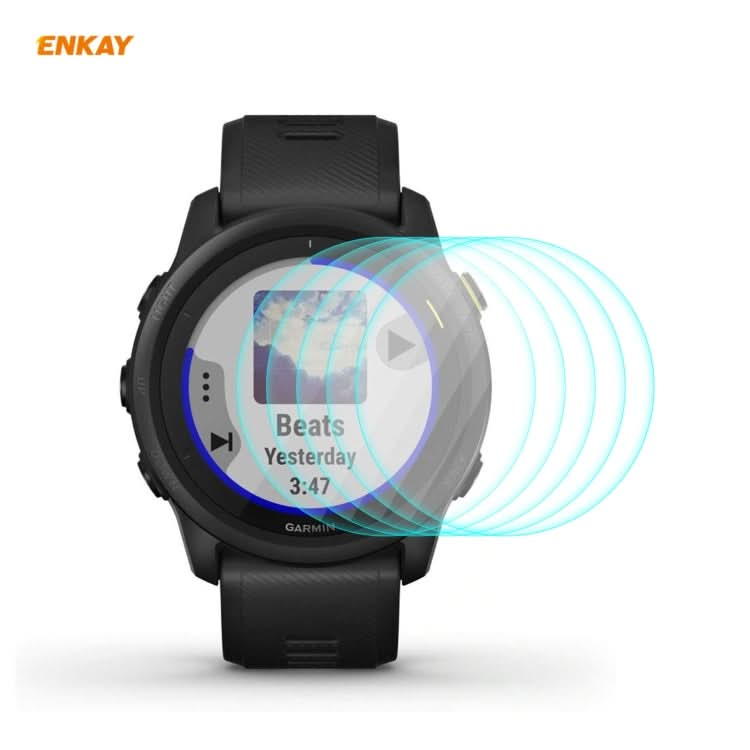 For Garmin Forerunner 745 ENKAY Hat-Prince 0.2mm 9H 2.15D Curved Edge Tempered Glass Film