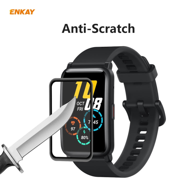 For Huawei Honor Watch ES ENKAY Hat-Prince 3D Full Screen Soft PC Edge + PMMA HD Screen Protector Film