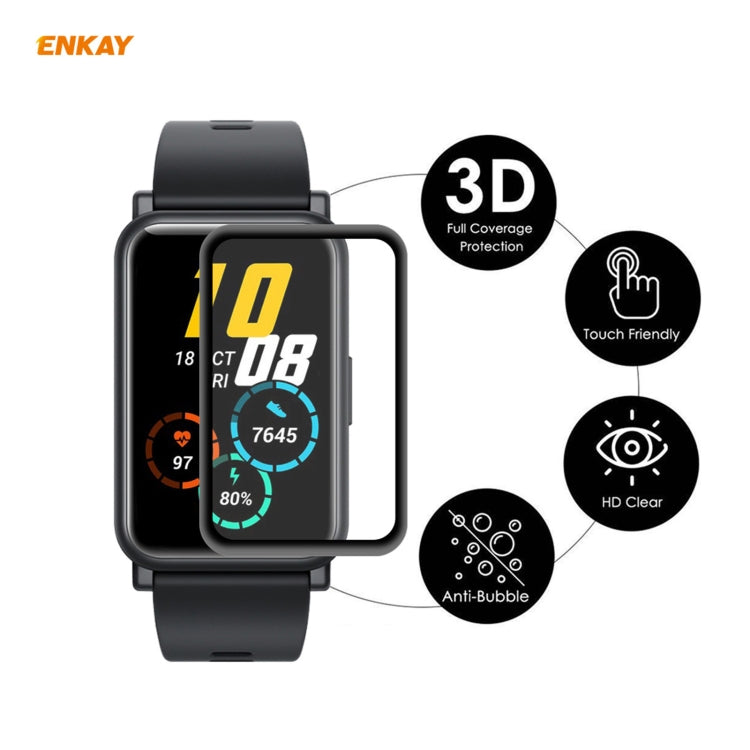 For Huawei Honor Watch ES ENKAY Hat-Prince 3D Full Screen Soft PC Edge + PMMA HD Screen Protector Film