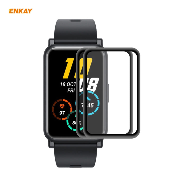 For Huawei Honor Watch ES ENKAY Hat-Prince 3D Full Screen Soft PC Edge + PMMA HD Screen Protector Film