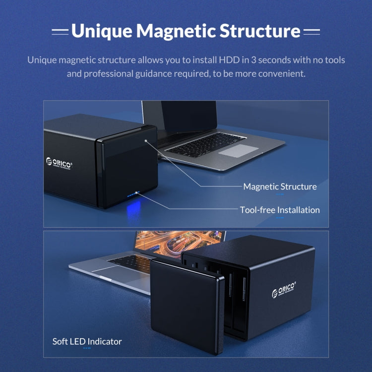 ORICO NS200RU3 2 Bay USB3.0 Hard Drive Enclosure with Raid