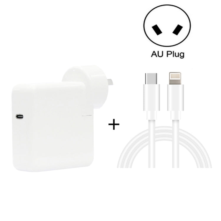 2 in 1 PD3.0 30W USB-C / Type-C Travel Charger with Detachable Foot + PD3.0 3A USB-C / Type-C to 8 Pin Fast Charge Data Cable Set, Cable Length: 1m, AU Plug-Reluova