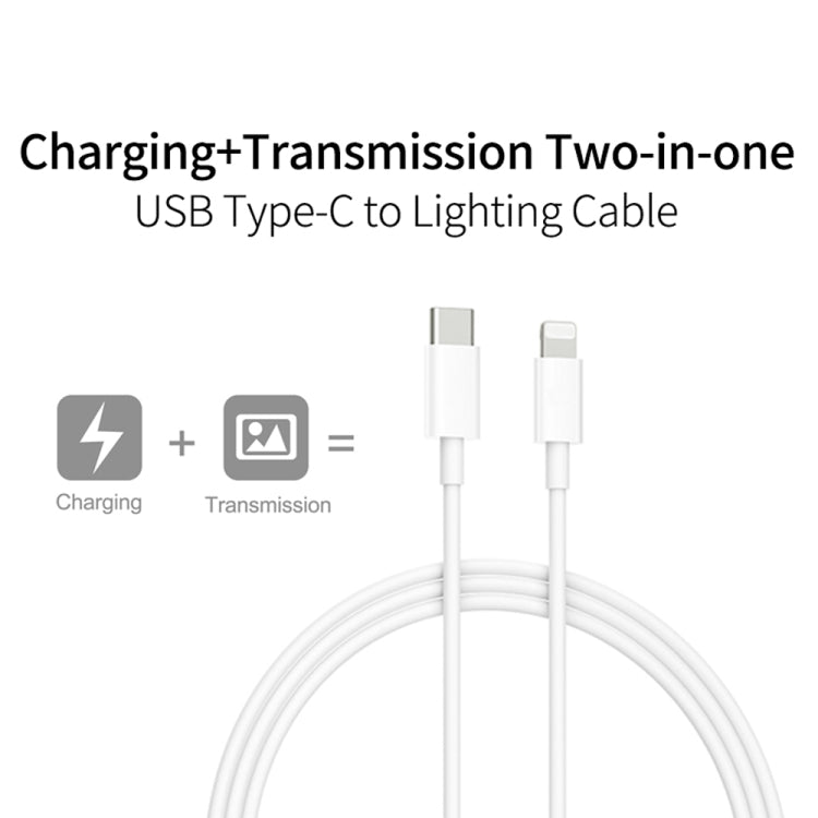 2 in 1 PD3.0 30W USB-C / Type-C Travel Charger with Detachable Foot + PD3.0 3A USB-C / Type-C to 8 Pin Fast Charge Data Cable Set, Cable Length: 1m, AU Plug-Reluova