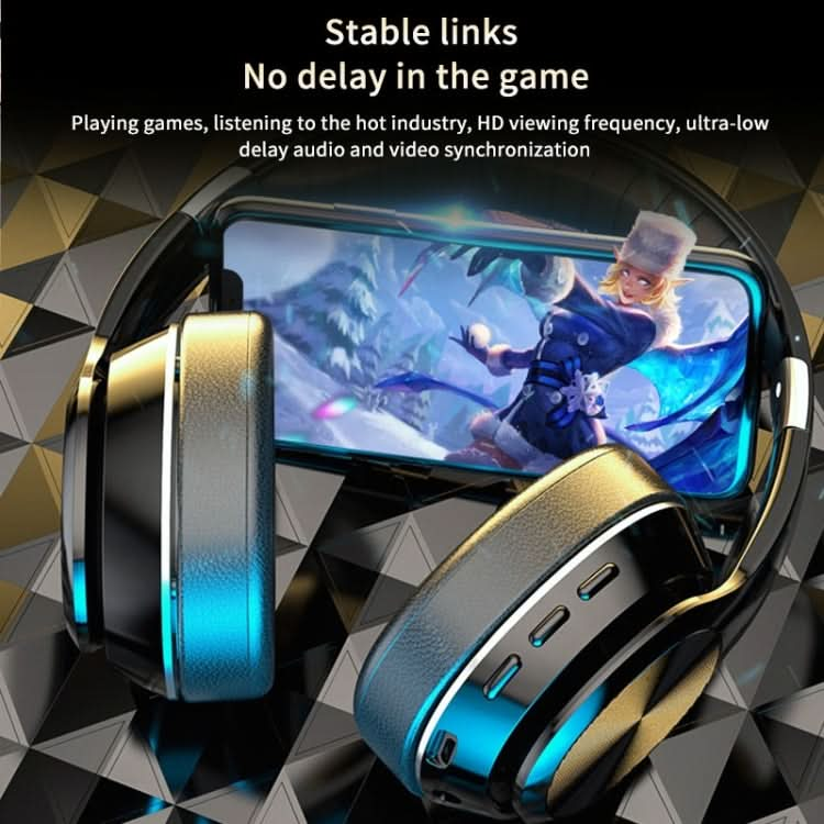 VJ320 Bluetooth 5.0 Head-mounted Foldable Wireless Headphones Support TF Card with Mic