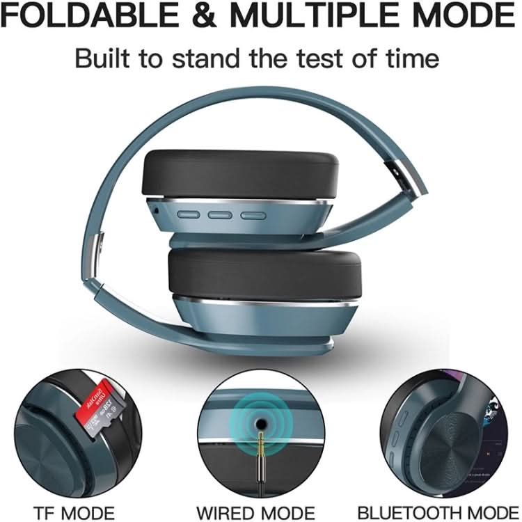 VJ320 Bluetooth 5.0 Head-mounted Foldable Wireless Headphones Support TF Card with Mic