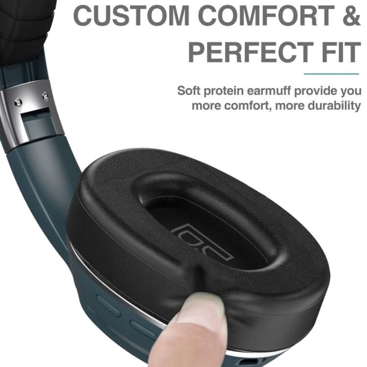 VJ320 Bluetooth 5.0 Head-mounted Foldable Wireless Headphones Support TF Card with Mic