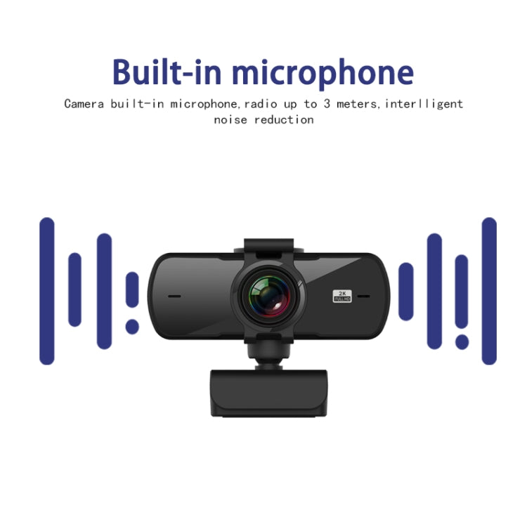 C5 4 Million Pixel Auto Focus 2K Full HD Webcam 360 Rotation USB Driver-free Live Broadcast WebCamera with Mic My Store