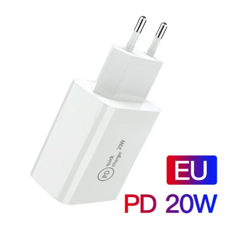 SDC-20W 2 in 1 PD 20W USB-C / Type-C Travel Charger + 3A PD3.0 USB-C / Type-C to 8 Pin Fast Charge Data Cable Set, Cable Length: 2m,