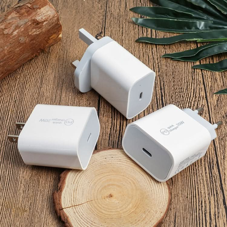 SDC-20W 2 in 1 PD 20W USB-C / Type-C Travel Charger + 3A PD3.0 USB-C / Type-C to 8 Pin Fast Charge Data Cable Set, Cable Length: 2m,