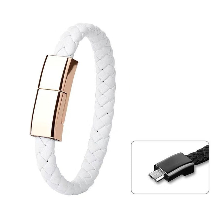 XJ-26 2.4A USB to Micro USB Creative Bracelet Data Cable, Cable Length: 22.5cm