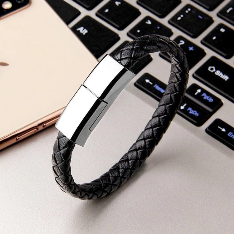 XJ-26 2.4A USB to Micro USB Creative Bracelet Data Cable, Cable Length: 22.5cm