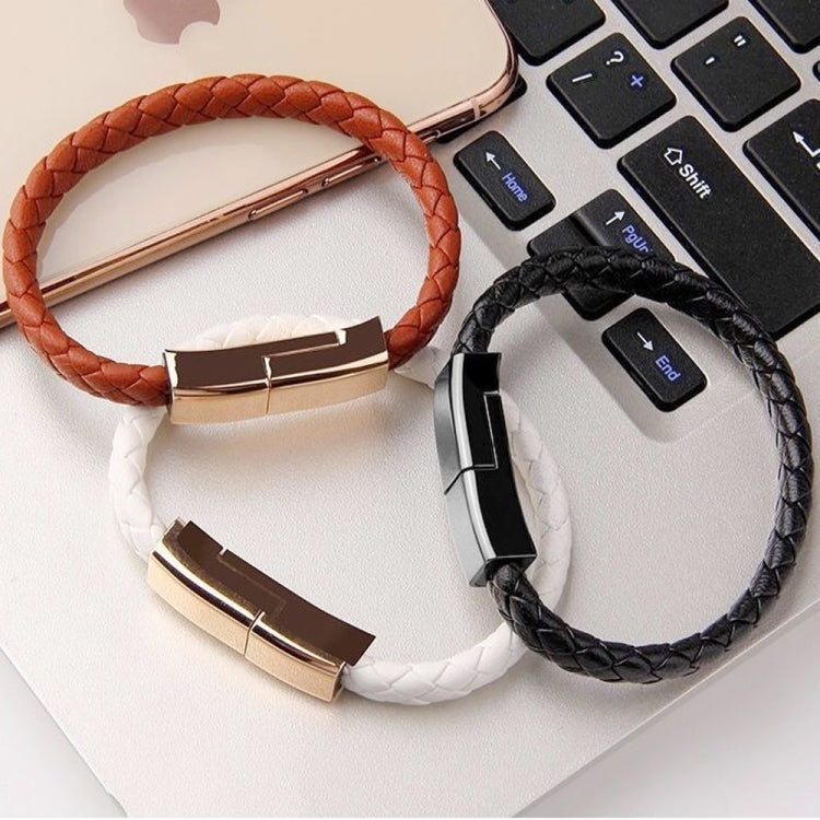 XJ-26 2.4A USB to Micro USB Creative Bracelet Data Cable, Cable Length: 22.5cm