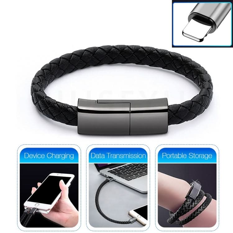 XJ-28 2.4A USB to 8 Pin Creative Bracelet Data Cable, Cable Length: 22.5cm