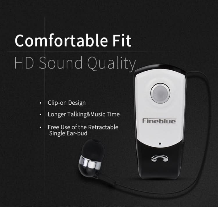 F960 CSR4.1 Retractable Cable Caller Vibration Reminder Anti-theft Bluetooth Headset