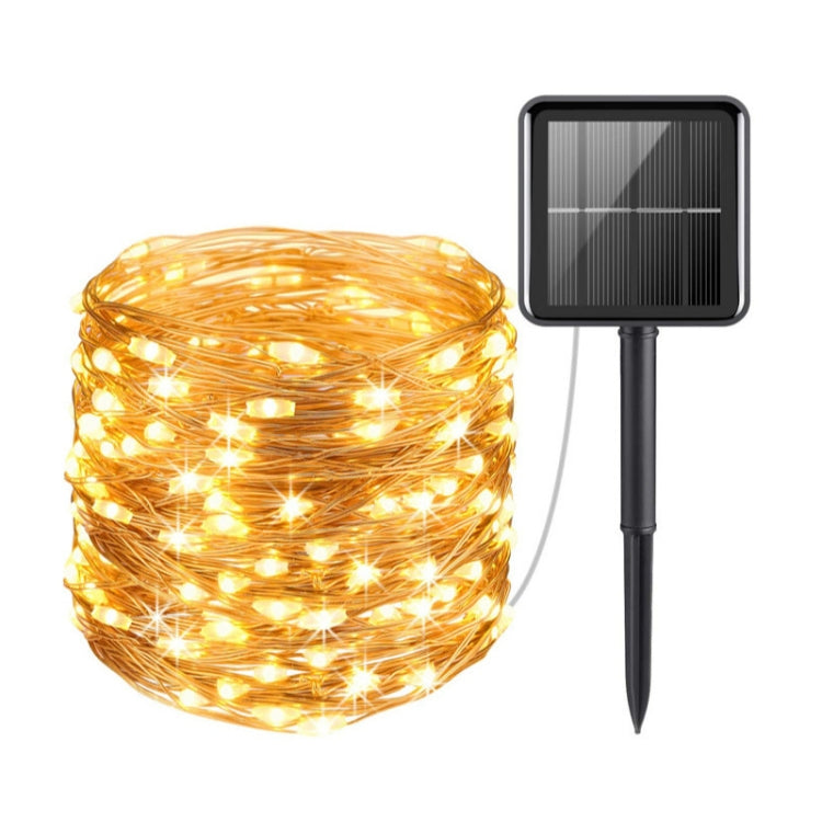 20m 200LED Solar Outdoor Waterproof Silver Wire Light String Christmas New Year Garden Decoration Garland Lights