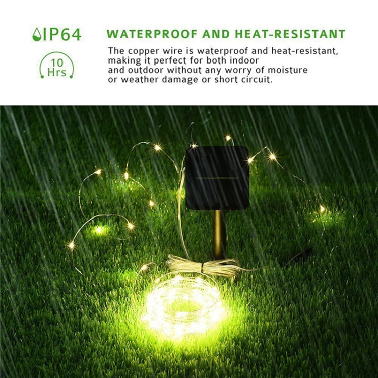 20m 200LED Solar Outdoor Waterproof Silver Wire Light String Christmas New Year Garden Decoration Garland Lights