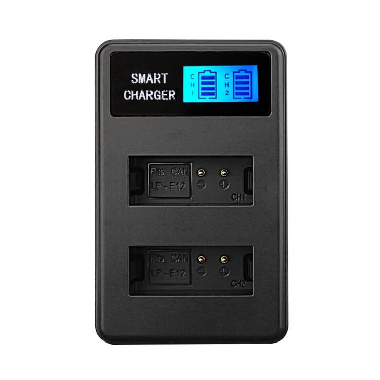 For Canon LP-E12 Smart LCD Display USB Dual-Channel Charger My Store