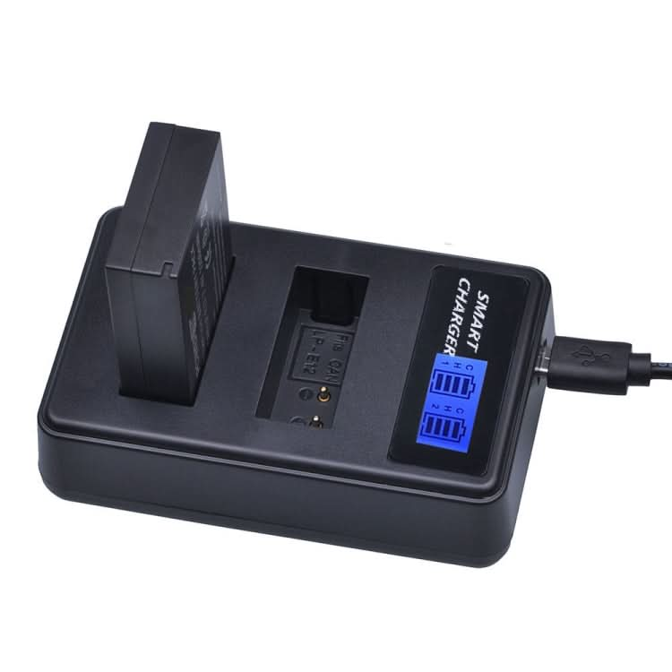 For Canon LP-E12 Smart LCD Display USB Dual-Channel Charger My Store