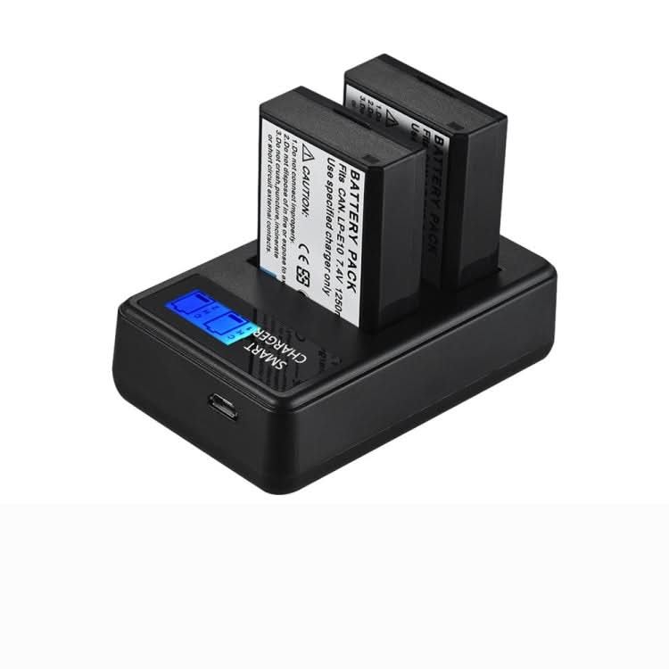 For Canon LP-E10 Smart LCD Display USB Dual-Channel Charger My Store