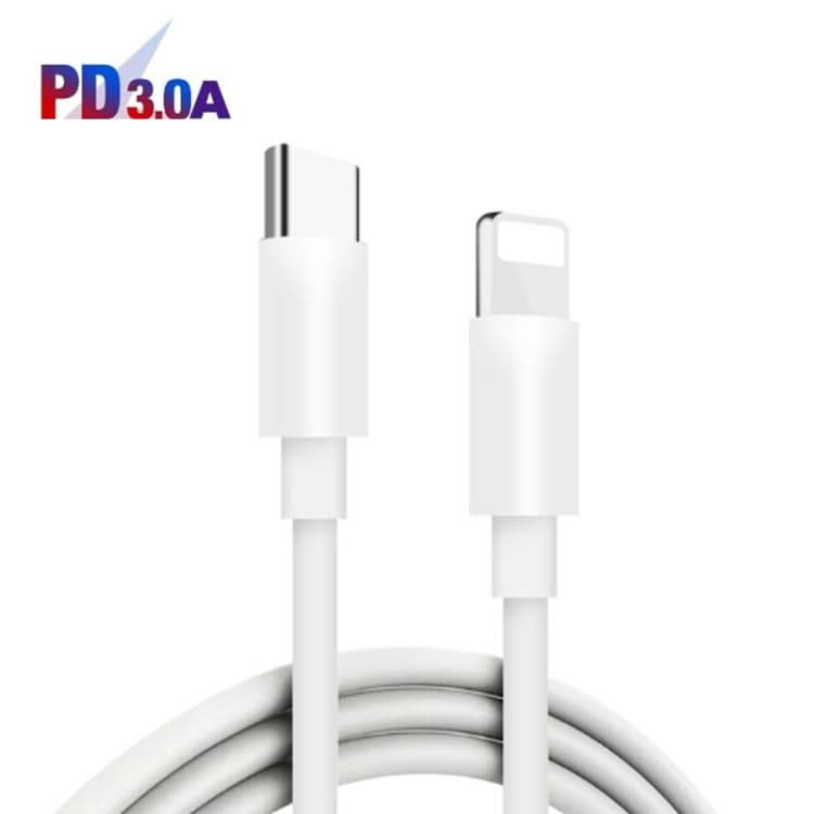 SDC-20WA+C 20W PD + QC 3.0 USB Dual Fast Charging Universal Travel Charger with Type-C / USB-C to 8 Pin Fast Charging Data Cable, UK Plug