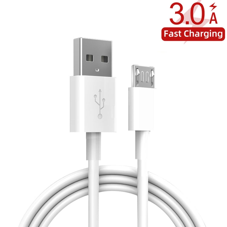 YSY-310QC18W QC3.0 Dual Port USB Car Charger + 3A USB to Micro USB Data Cable, Cable Length: 1m