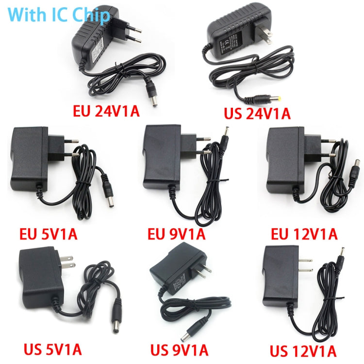 100-240V AC to DC IC Power Charger Adapter 5V 9V 12V 24V 1A