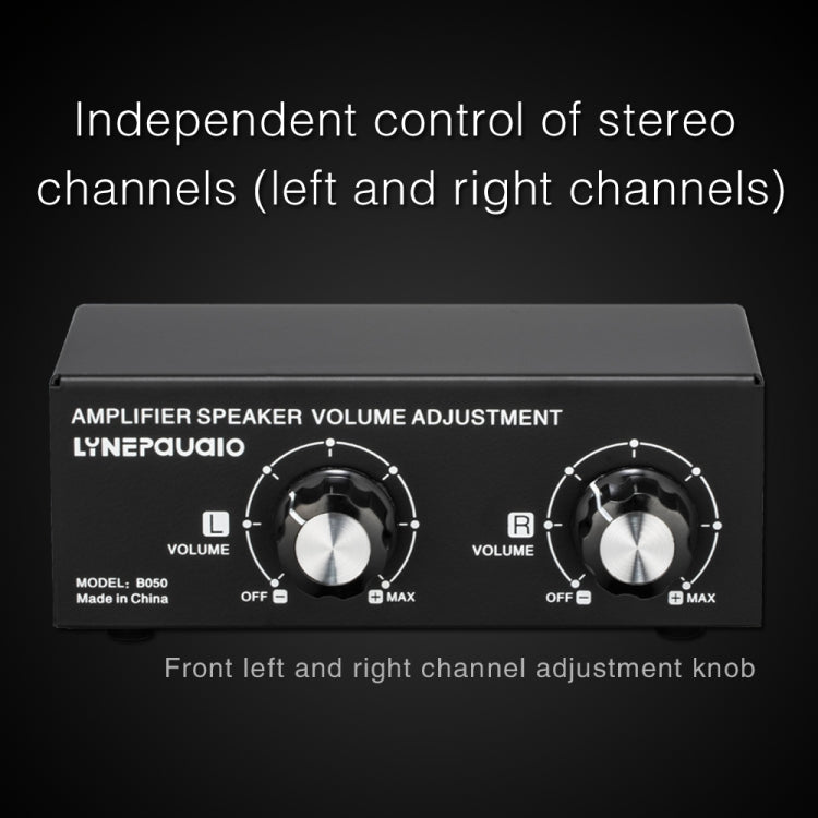 B050  Passive Speaker Volume Adjustment Controller,  Left And Right Channel Independent Volume Adjustment, 150W Per Channel