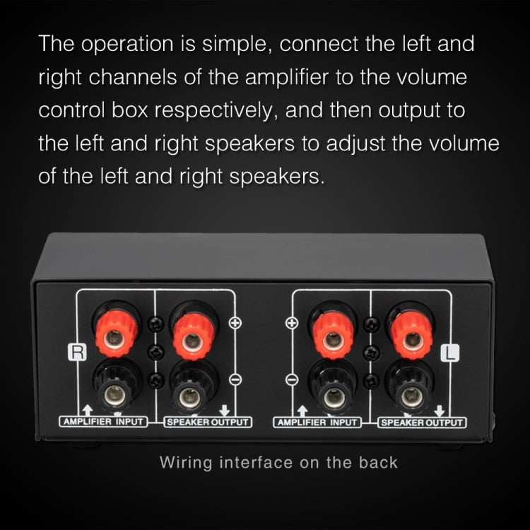 B050  Passive Speaker Volume Adjustment Controller,  Left And Right Channel Independent Volume Adjustment, 150W Per Channel