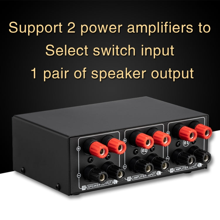 B051 2 Input And 1 Output Power Amplifier And Speaker Selection Switcher Output With Volume Adjustment 2 Power Amplifiers Audio Switcher Switch Distribution Comparator