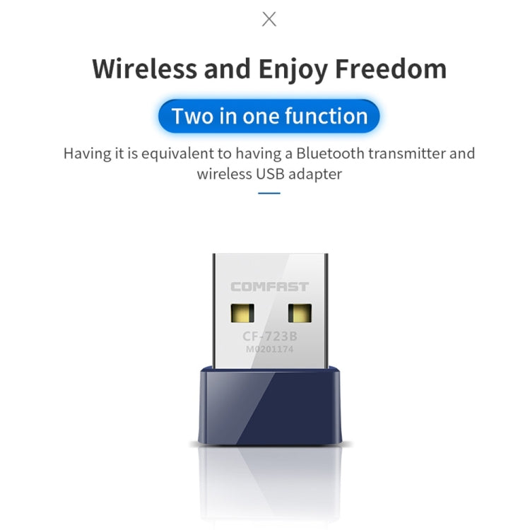 COMFAST CF-723B Mini 2 in 1 USB Bluetooth WiFi Adapter 150Mbps Wireless Network Card Receiver My Store