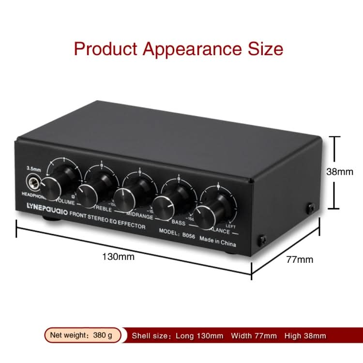 3-Channel Mixer Front Stereo Amplifier High / Mid / Bass Adjuster, USB 5V Power Supply, US Plug My Store