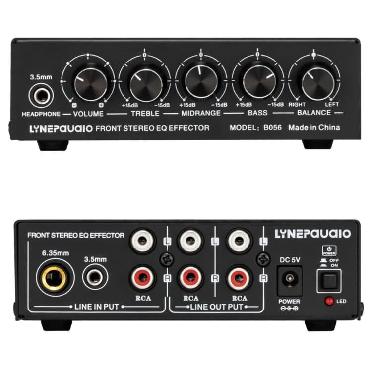 3-Channel Mixer Front Stereo Amplifier High / Mid / Bass Adjuster, USB 5V Power Supply, US Plug My Store