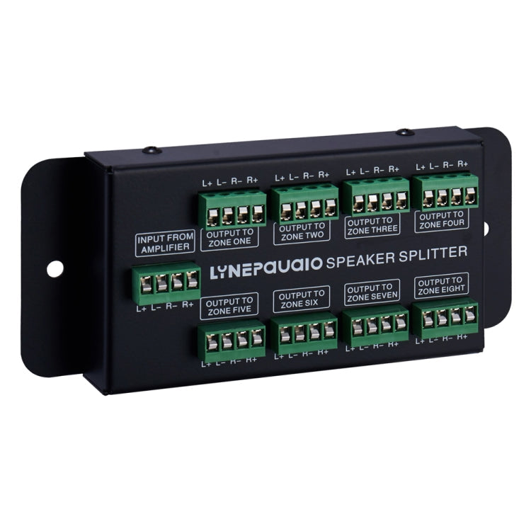 1 In 8 Out Amplifier And Sound Speaker Distributor, 8-Area Sound Source, Signal Distribution Panel, Audio Input, 300W Per Channel