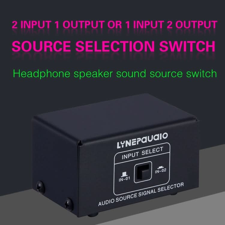 B101 2 In 1 Out (1 In 2 Out) Audio Source Signal Selection Switcher Computer Speaker  RCA Lossless Audio Source Switcher My Store